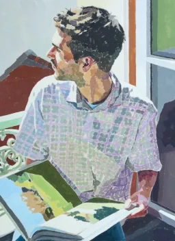 Frédéric feuilletant le livre de Fairfield Porter – Hauptbild