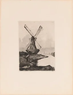 Landschaft mit Holländischer Mühle – Hauptbild